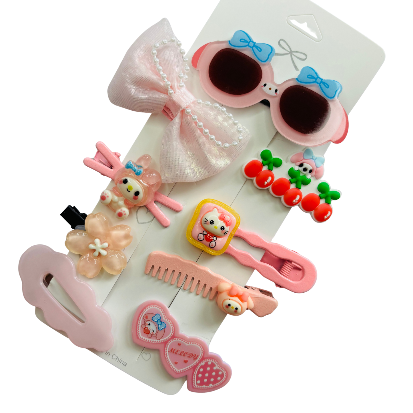 Cartoon Hair Clips Set