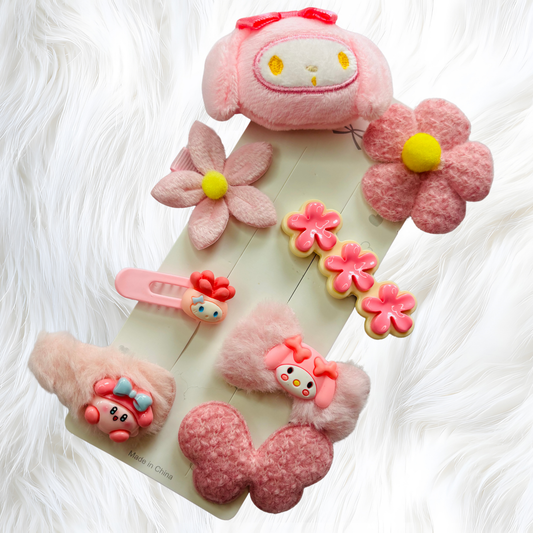 Cute Pink Hair Clips