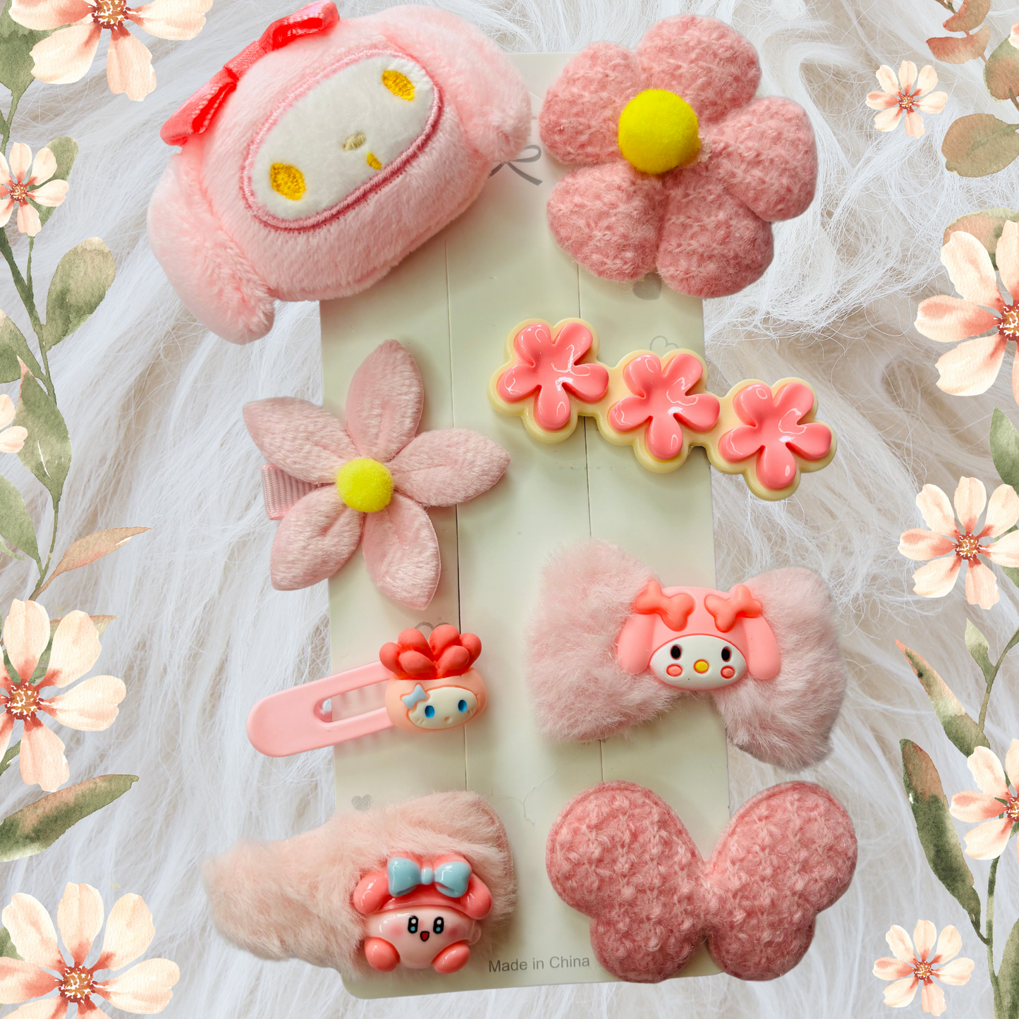 Cute Pink Hair Clips