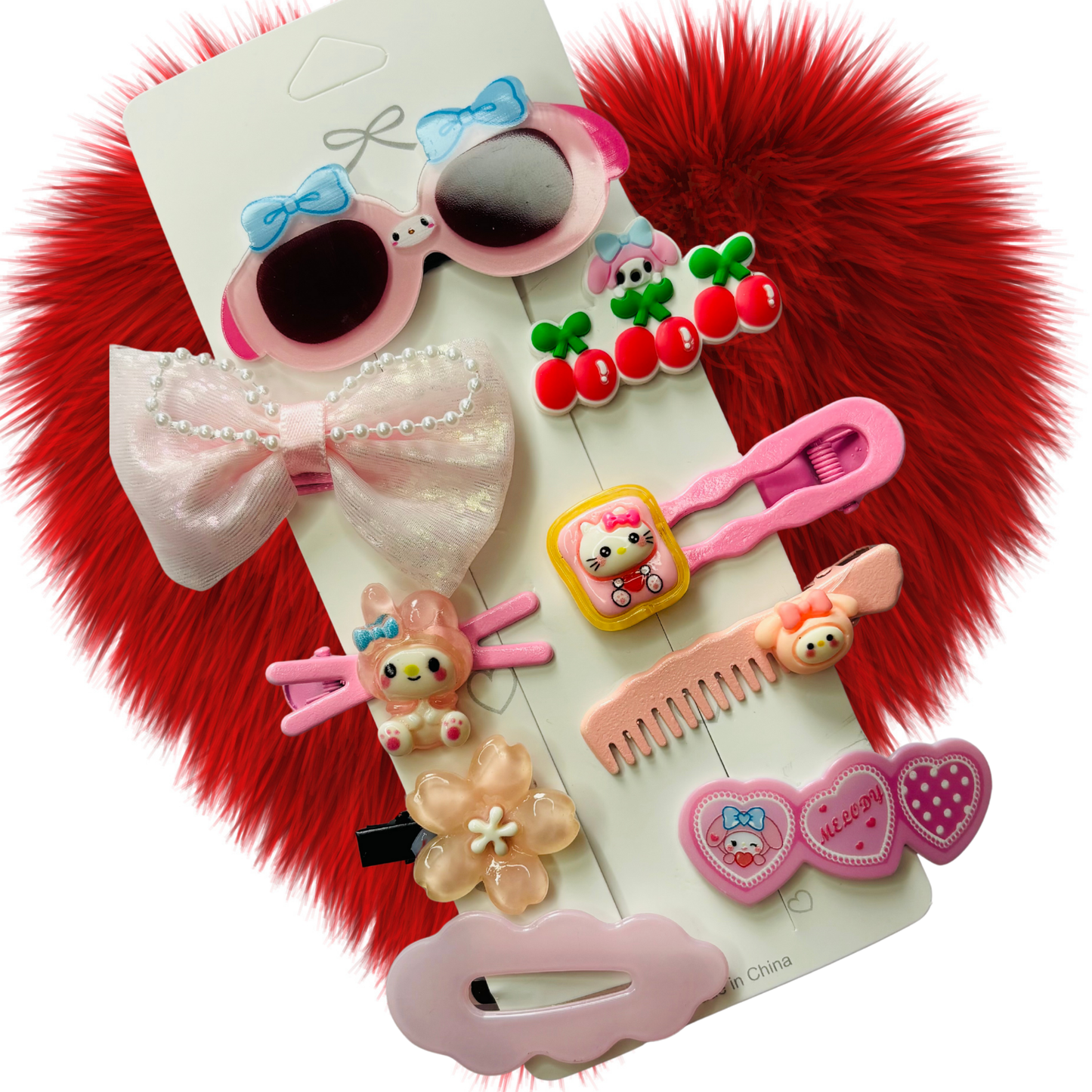 Cartoon Hair Clips Set