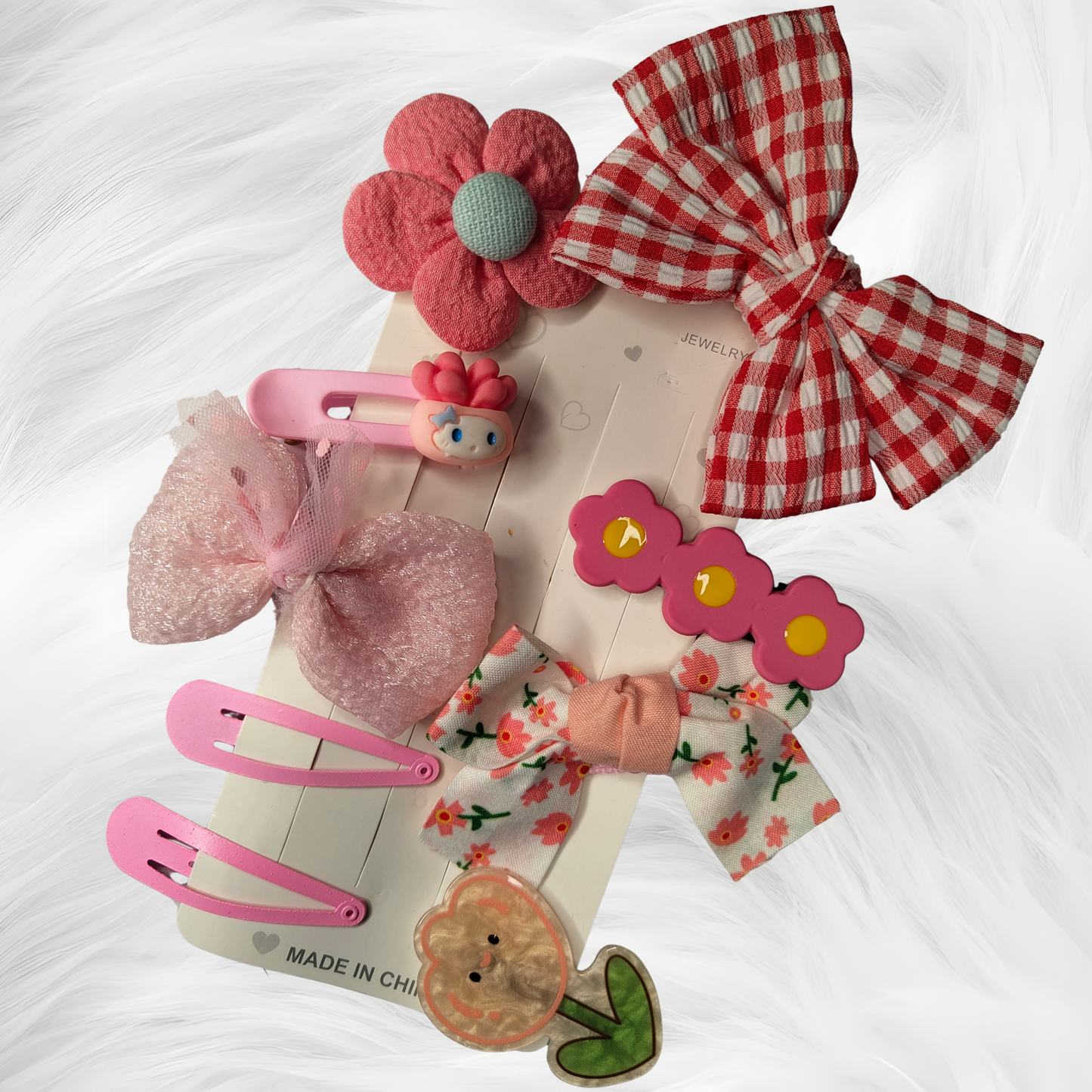 Cute Flower Hair Clips